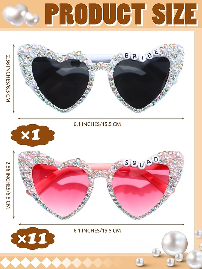 12 Pcs Bachelorette Party Sunglasses - Image 3