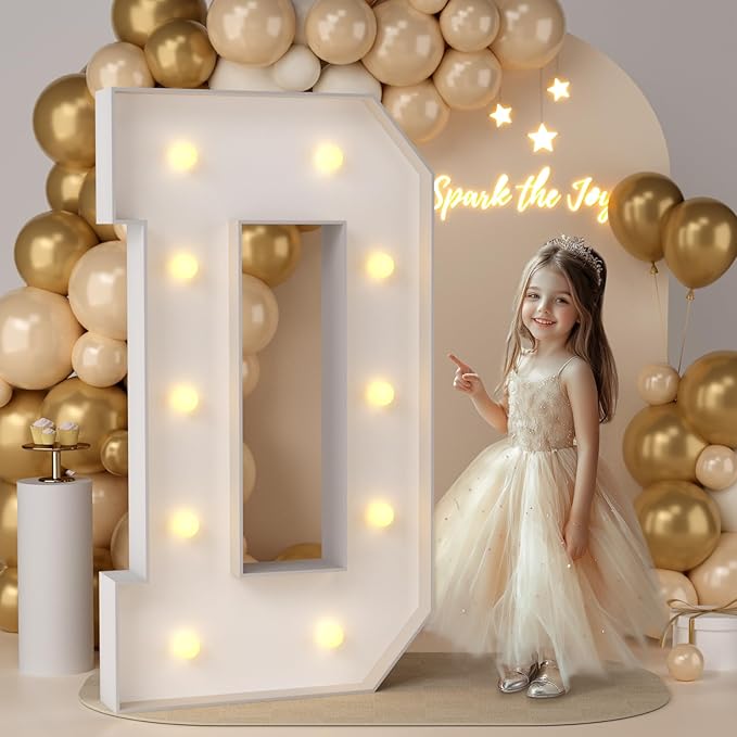 JoyMuse 4FT Marquee Light Up Letters, Large Marquee Letters 4 Feet Tall by Unknown