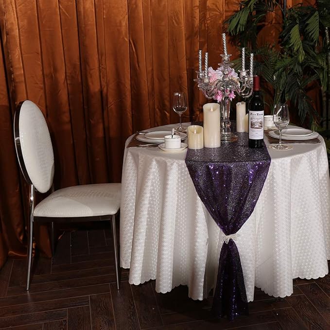Eternal Beauty Purple Table Runner - Image 5