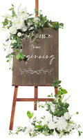 Ling's Moment 2pcs Wedding Flowers Garland Artificial Floral Swag Arch by LingsMoment