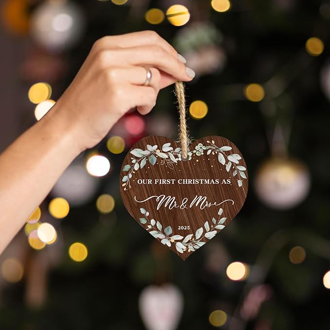 2025 First Christmas Married Ornament, First Year as Mr and Mrs Christmas - Image 8