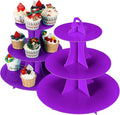 2Pcs 3-Tier Cupcake Stand, Cake Stand holder, Tiered DIY Cupcake Stand Tower by funnytrendypartysupplies