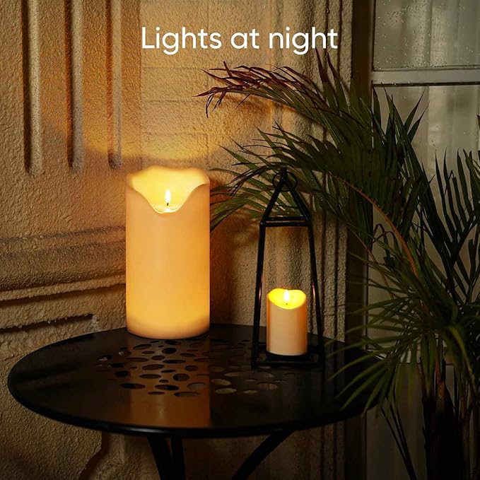 Homemory 6.3" x 12" Extra Large Outdoor Waterproof Candle - Image 4