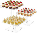3 Tiered Serving Tray Set for Entertaining, Acrylic Dessert Table Display Set by Unknown
