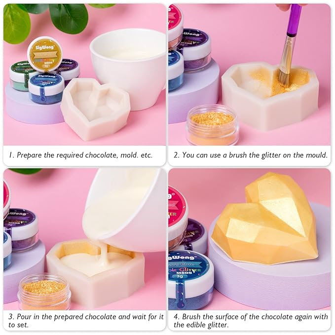 Edible Glitter Set, Sprinkles Edible Glitter - Image 5