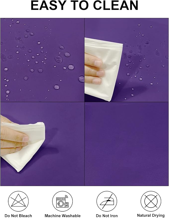 Fokitut 2 Pack Waterproof Rectangle Tablecloth, 60x120 Inch, Stain Resistant - Image 2