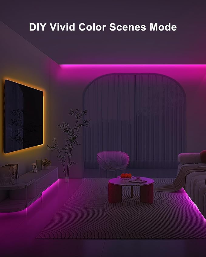 9.84ft Bluetooth RGB COB Led Strip Lights - Image 5