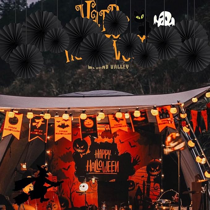 HQZ Black Party Hanging Fans DIY Set - Image 7