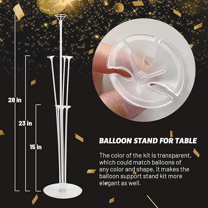 JOYYPOP 6 Sets Balloon Stand Kit, Balloon Sticks - Image 3