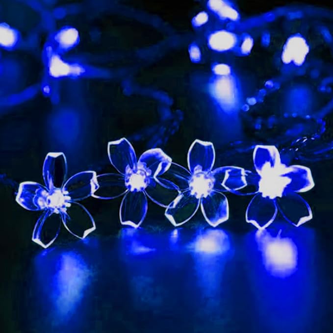 100 LED Light Up Flowers String Lights by JACUXLSS