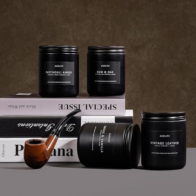 Scented Candles Set | Men Candle Set, 4 Pack Candles - Image 7