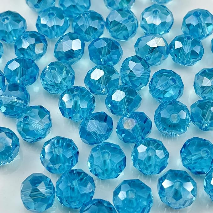 500pcs 3mm Crystal Glass Beads for Crafts Faceted Rondelle Glass Beads for by Unknown