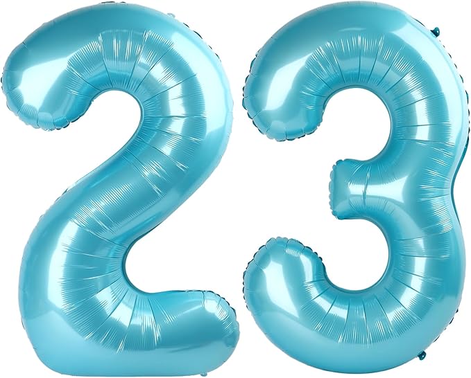 Pearl Blue 23 Number Balloon by Upgesy