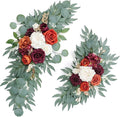 Artificial Burnt Orange Wedding Arch Flowers Swags by UdoulaFlowersforLife
