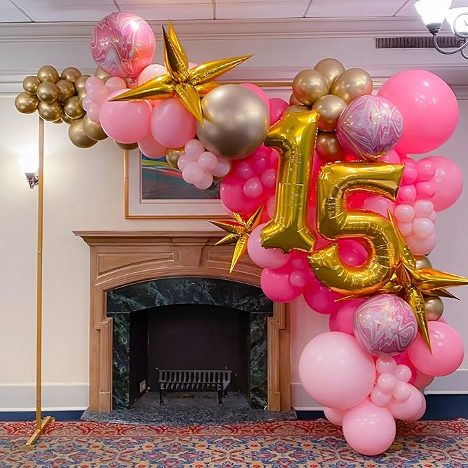 90pack Hot Pink Balloons Different Size 18/12/10/5 Inch Dark Pink Balloon - Image 8