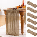 Nude Cheesecloth Table Runner 6 Pack Fall Table Runners Boho Gauze 120 Inches by DeZerlor