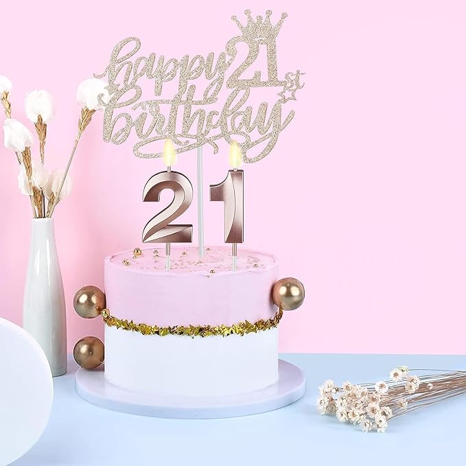 21st Birthday Decorations for Her, Including 21st Birthday Sash and Tiara - Image 5