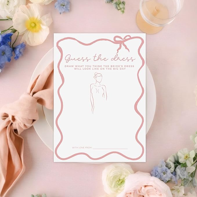 DEEKA 30 PCS Bridal Shower Games Card - Image 4