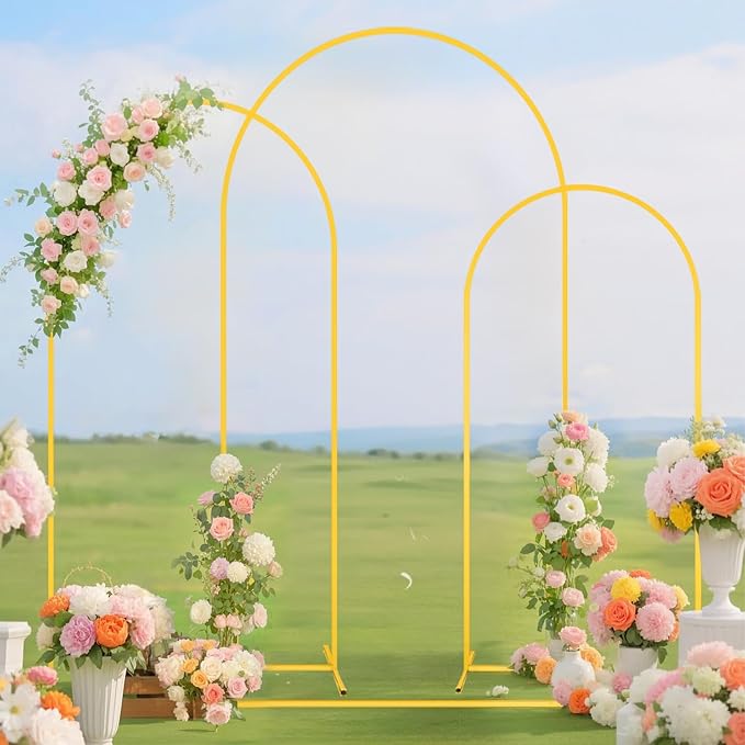 Metal Arch Backdrop Stand Set of 3 - Image 4