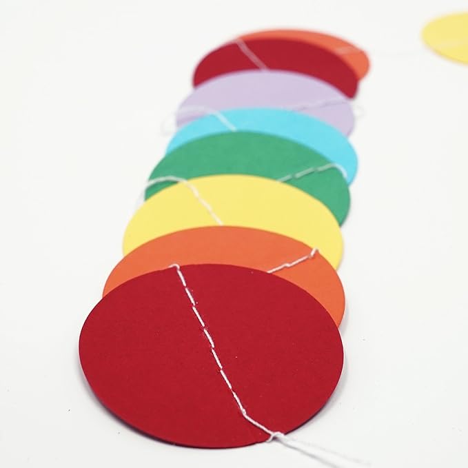 Circle Dots Paper Party Garland Streamer Backdrop - Image 5