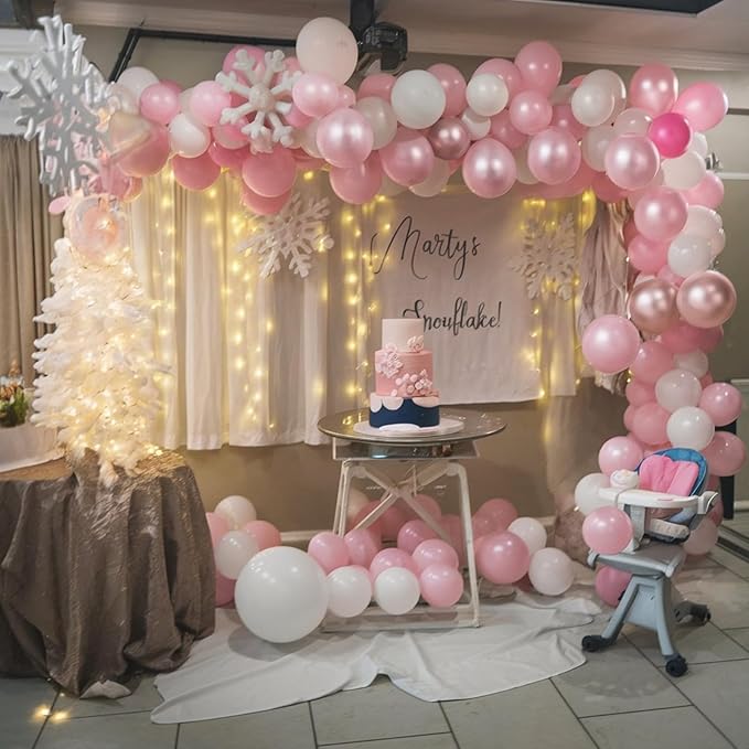 Pink Winter Wonderland Balloons - Image 7