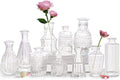 Bud Vases- Set of 10 Small Flower Glass Vases by QLOFEI