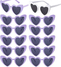 Bachelorette Party Favor Sunglasses 6 Pack, Retro Cat Eye Heart Sunglasses by Kmopom