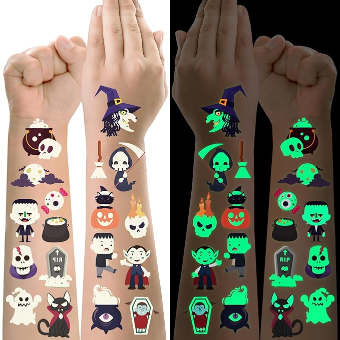 Halloween Luminous Temporary Tattoo by Unknown