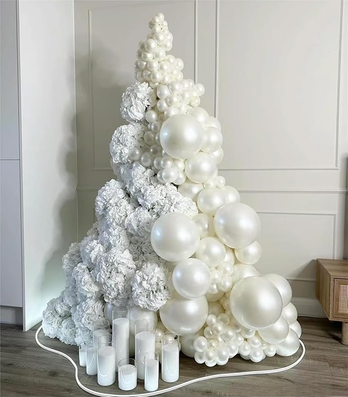 White Balloons 50pcs 12" Party Decoration Matte Latex Balloonfor Birthday - Image 7