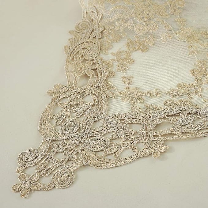 ARTABLE Rectangle Table Runner Lace Macrame Embroidered Table Runners - Image 6