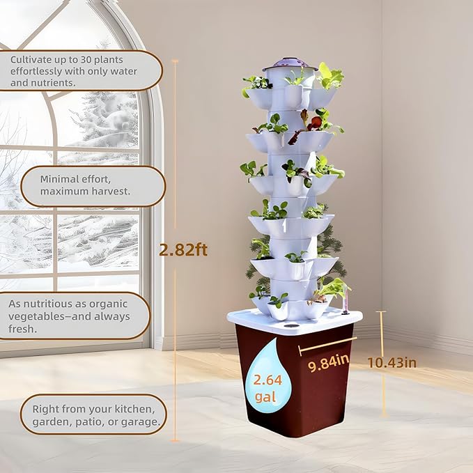 Hydroponics Growing System kit, Vertical hydroponic Garden ，Outdoor Indoor - Image 3