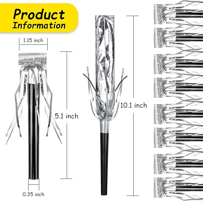 Skylety 18 Pcs Party Blower Noisemakers Party Squawkers Blowouts Whistles - Image 2