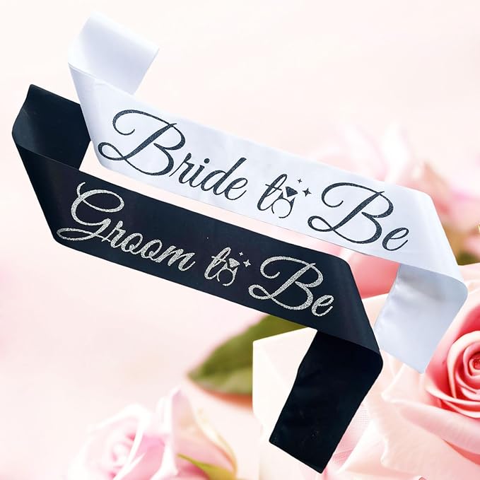 Bride Sash Bachelorette Party Bride and Groom to Be Sash - Image 2