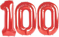 Red 100 Number Balloon by Upgesy