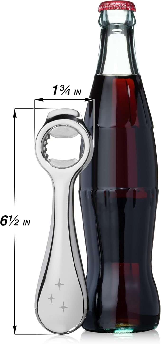 Midnight Open All-in-One Bottle and Can Opener, Ergonomic Design, Stainless - Image 5