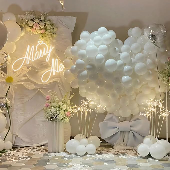 125 pcs White Balloons 5 Inch, Small Balloon Garland Arch Kit - Image 3