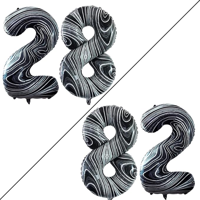 GOER Number 28 Balloons for 28th Birthday Party Decorations, 42 Inch Jumbo Foil by GOER