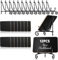 12 Pcs Mini Chalkboard Signs for Food Labels 4"x3"Small Chalkboards-Label by Unknown
