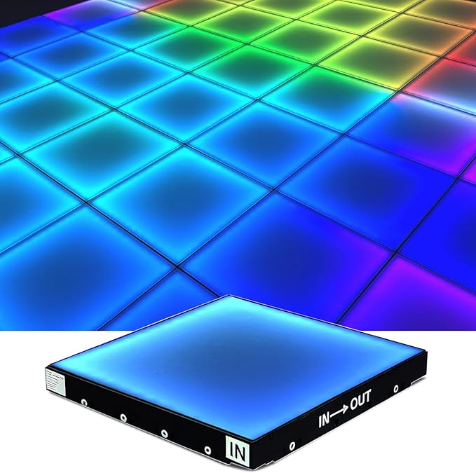 Dance Floor Stage Lights Tempered Glass Infinity Mirror Panel 3D Effect Led by MKORMK
