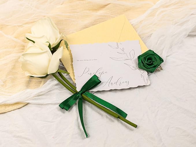 Green Satin Ribbon 3/8 inch X Continuous 100 Yards, Single Face Polyester - Image 6