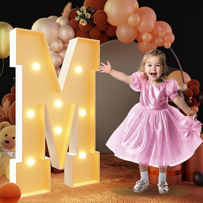 imprsv 3FT Block Marquee Letters, Light Up Letters by Letsmakeitimpressive
