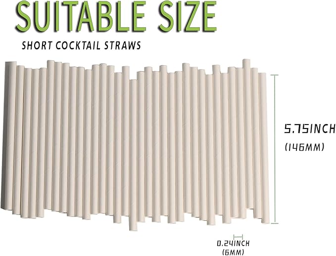 Cocktail Drinking Straws Paper Disposable - Image 3