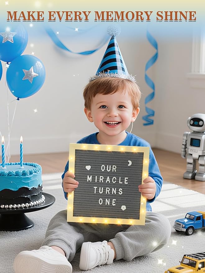 Light up Changeable Felt Letter Board Sign - Image 7