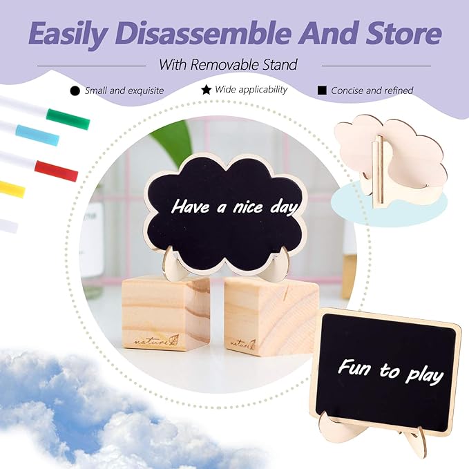 Swpeet 30Pcs Mini Chalkboards Signs - Image 4