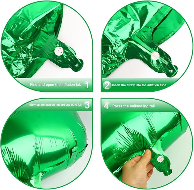 Green 40 Inch 0 Number Balloons, 0 Decorations - Image 3