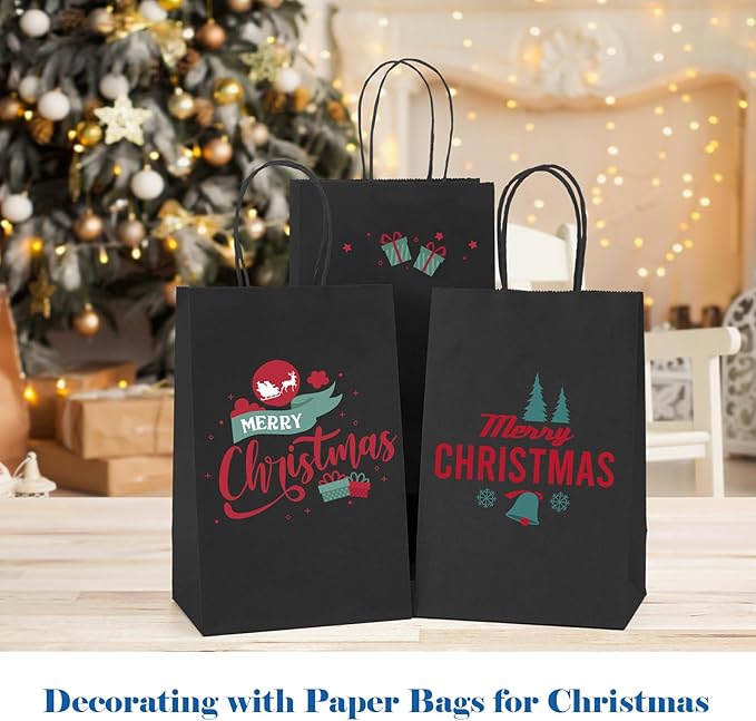 GSSUSA Kraft Paper Gift Bags 5.25x3.75x8'' 20 Pcs, Bulk Kraft Gift Bag - Image 8