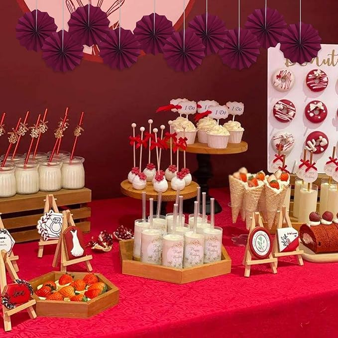 Red Party Decorations, Paper Decorations - Image 5