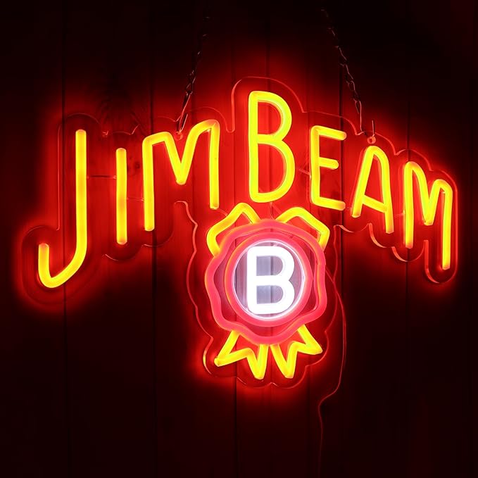 Bar Neon Sign, Jim Beam Whiskey LED Neon Light - Image 2