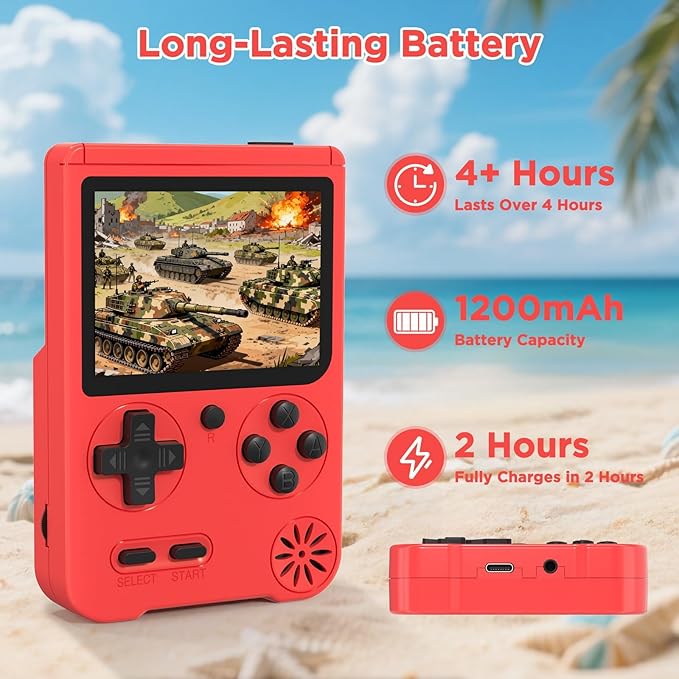 Retro Handheld Game Console, 3-inch Portable Game Console - Image 6