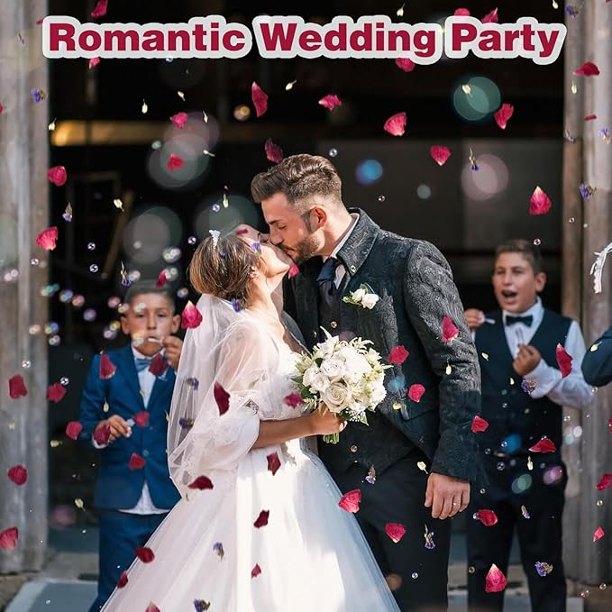 20 Pack Prefilled Confetti Packets, Biodegradable Flower Petals, Real Dried - Image 6